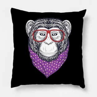 Hand drawn monkey Pillow