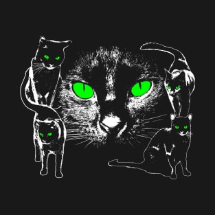 Lucky Black Cats T-Shirt