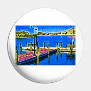 The Dock In Fauvism Pin