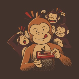 Monkey Business Old Cassette Pencil 80's by Tobe Fonseca T-Shirt