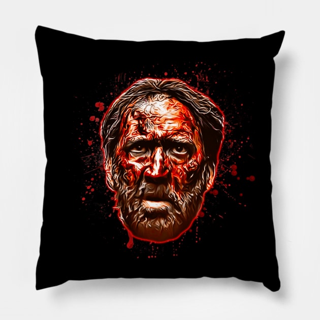 Bloody Red Pillow by darklordpug