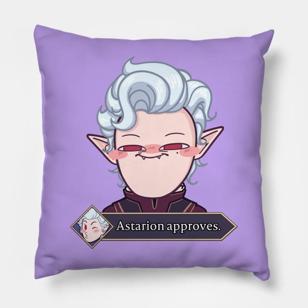 Astarion Approves Pillow by SouzouInc