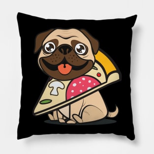 Pug Pizza!! Pillow