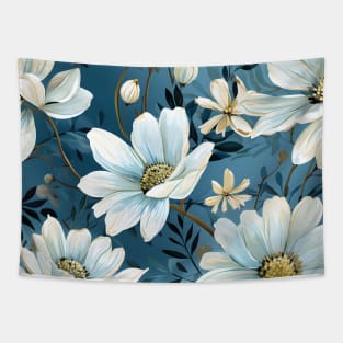 Alpine Whispers: Edelweiss Flowers Pattern Tapestry