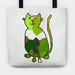 Green Crystal Cat Tote