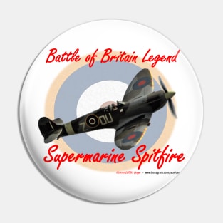 Battle of Britain Spitfire Design 1 Pin