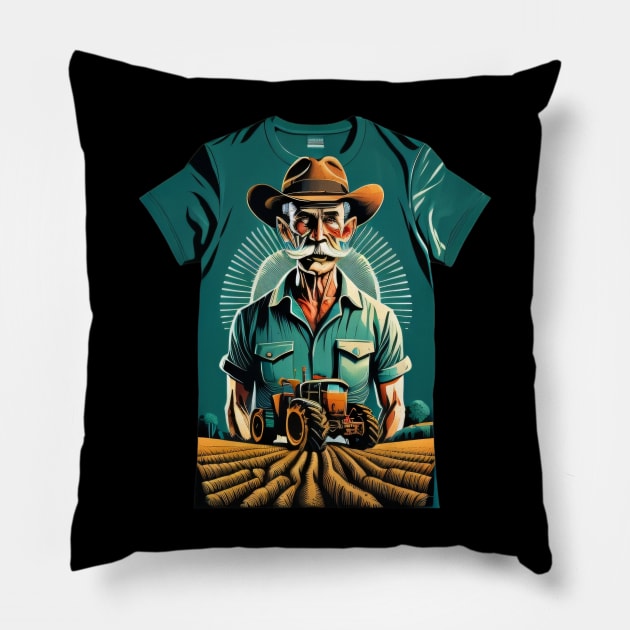 The strongest farmer in the world Pillow by Farmer