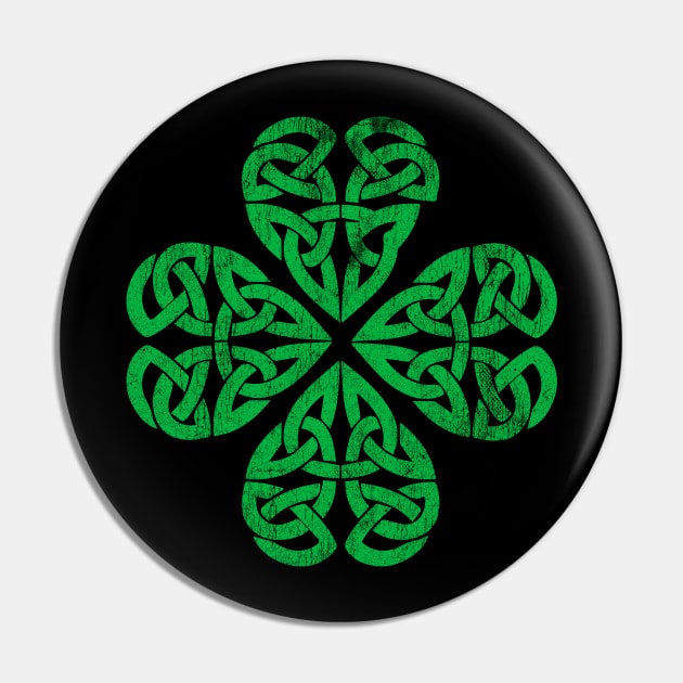 Saint Patrick's Celtic Shamrock - Faded Pin by Vector Deluxe