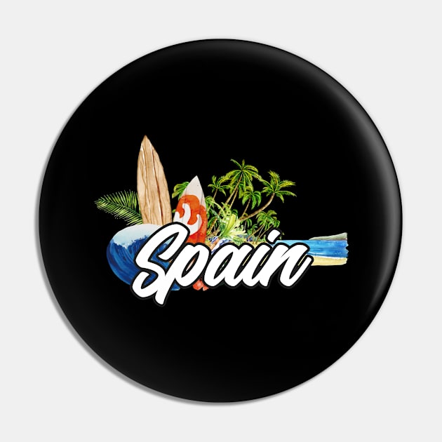 Spain surf. Surfing the waves of Spain . Perfect present for mother dad friend him or her Pin by SerenityByAlex