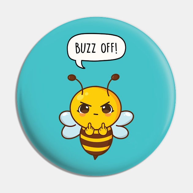 Buzz Off! Pin by LEFD Designs