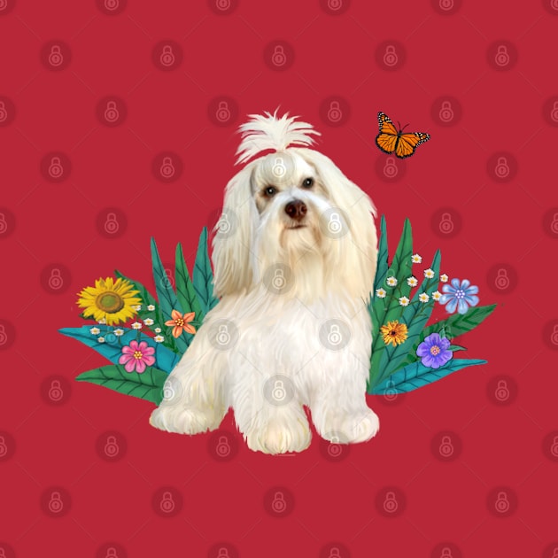 The Butterfly and the Havanese by Dogs Galore and More