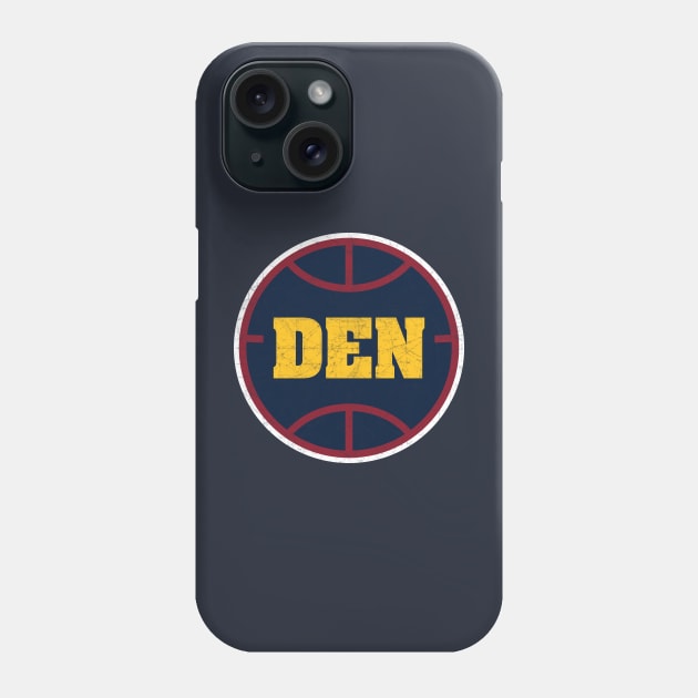 Denver Vintage Basketball Phone Case by WalkDesigns