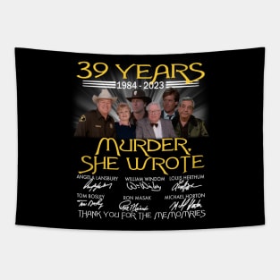 39 years 1984 2023 Murder She wrote signatures Tapestry