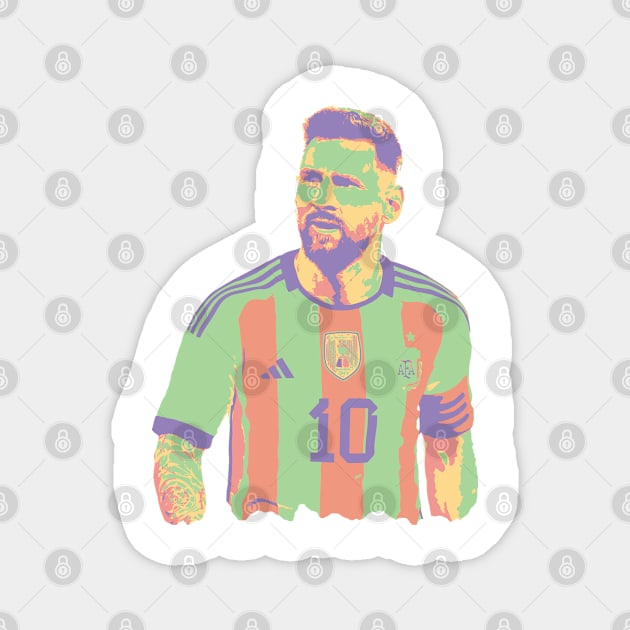 Messi Tribute - Lionel Soccer Player Goat Messi - Ronaldo Soccer Mbappe Messi Argentina Maradona Michael Jordan Inter Miami Ronaldinho Argentina Cristiano Ronaldo - 10 - Barcelona vs real Madrid - World Cup - Mundial de Futbol Magnet by TributeDesigns