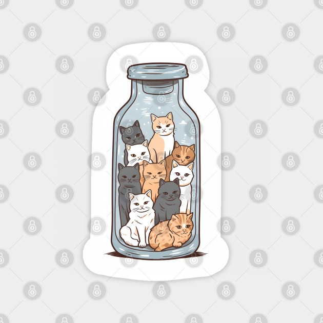 Cat Anti Depressant Magnet by ArtRoute02