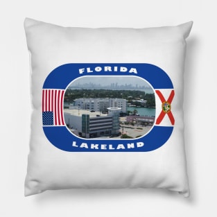 Florida, Lakeland City, USA Pillow