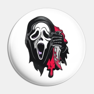 ghost face Pin