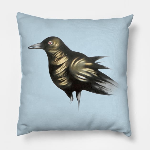 crow Pillow by federicocortese