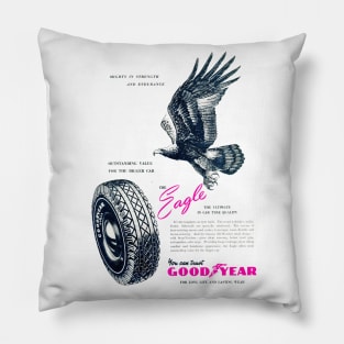 Vintage Goodyear tyre advert Pillow