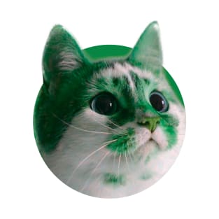 Green cat T-Shirt