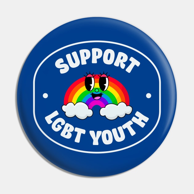 Support LGBT Youth - Support Queer Rights Pin by Football from the Left