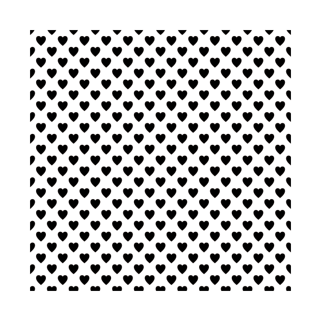 Black heart shape pattern by babydollchic