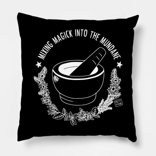 Mixing Magick Into The Mundane Pillow by prettyinpunk