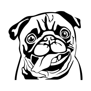 Charming Pug Pal - Adorable Pug Dog T-Shirt