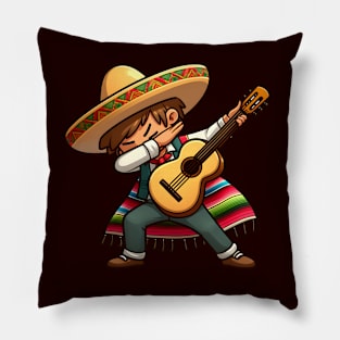 Dabbing through Cinco de Mayo Pillow