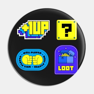 Video games Retro gaming Stickers Pack Pin