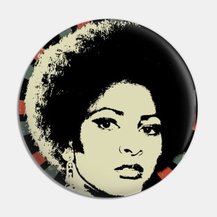 Pam Grier || Vintage Art Design Pin