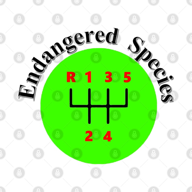 Endangered Species gear shift logo by etihi111@gmail.com