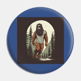 Dope Sasquatch in Nature Pin