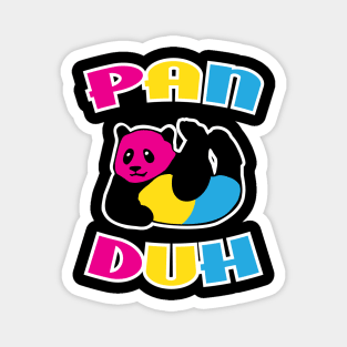 Pan Duh Panda LGBT Pansexual Pride Magnet