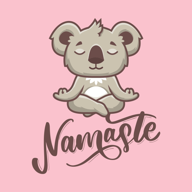 Koala Namaste by Magniftee