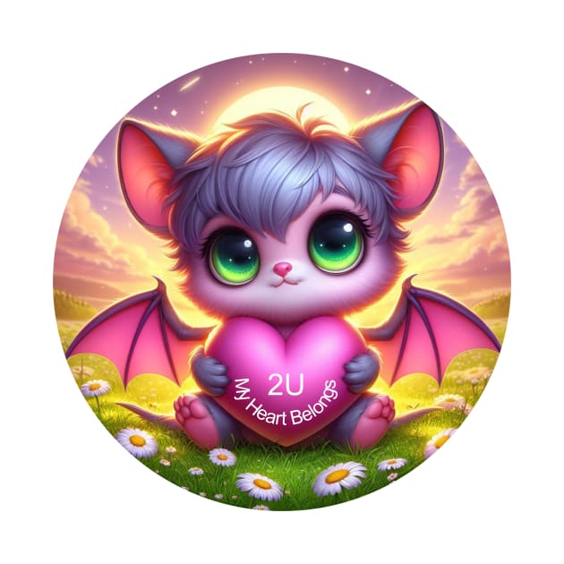 Cute Chibi Bat Girl by PlayfulPandaDesigns