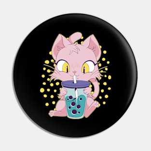 Cat Bobatea Pin