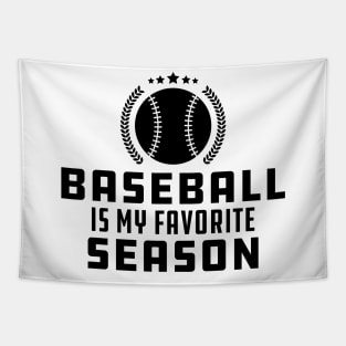 Baseball Is My Favorite Season Tapestry