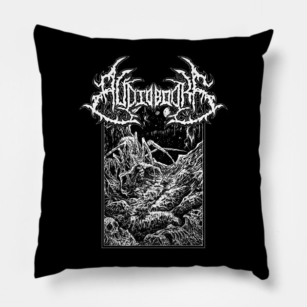 AUDIOBOOKS (SPIDER COMET) Pillow by Brootal Branding