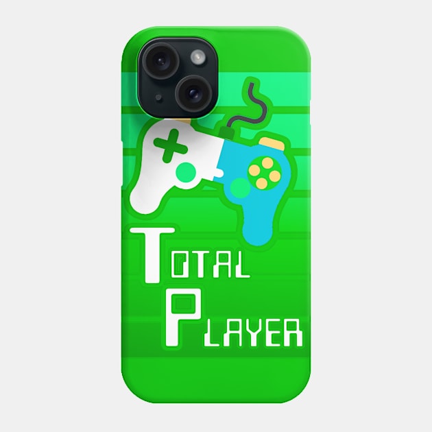 Green Total Player Gamer Design Phone Case by AlondraHanley