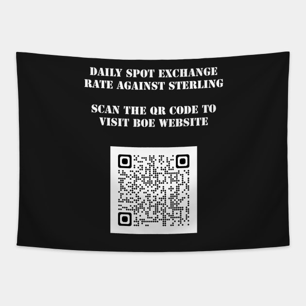 Daily spot exchange rate against British Pound GBP Tapestry by fantastic-designs