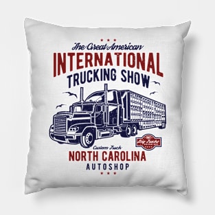 North Carolina Trucking Show Pillow