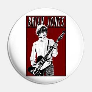 Vintage Retro Brian Jones Pin