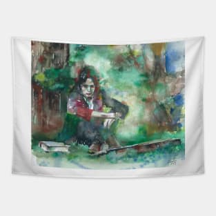 NICK DRAKE watercolor portrait .3 Tapestry