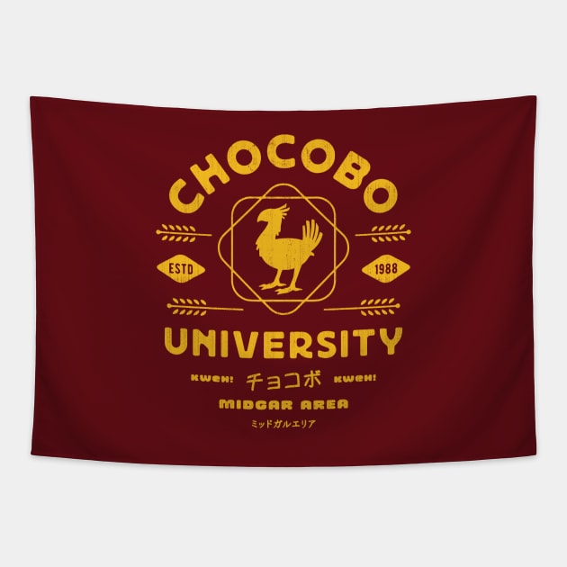 Chocobo University Emblem Tapestry by Lagelantee