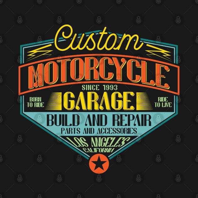 Custom Motorcycle Garage by JabsCreative