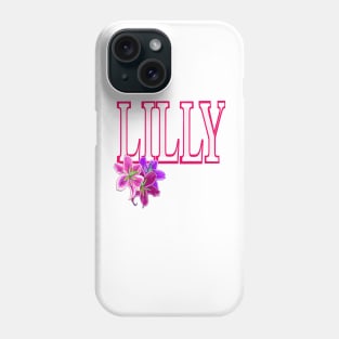 Top 10 personalized gifts - Lilly personalised with flower Lilies Phone Case