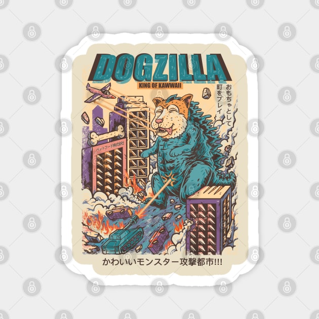 DOGZILLA Magnet by kimikodesign