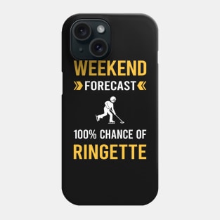 Weekend Forecast Ringette Phone Case