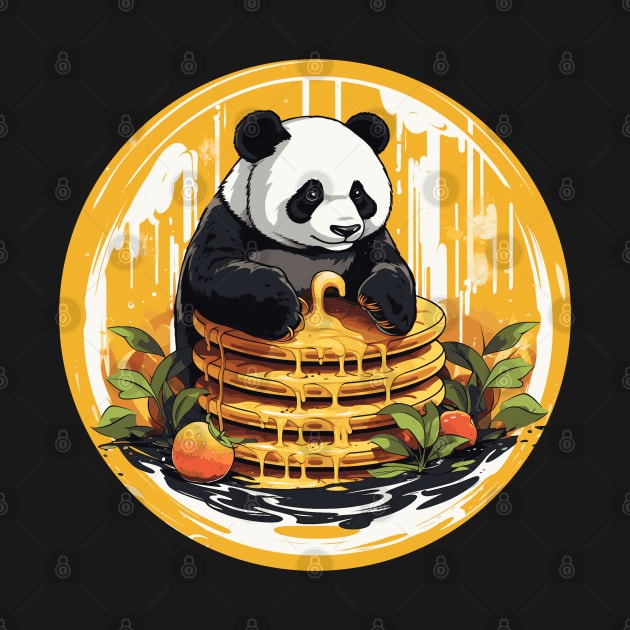 Panda Food Passion: Cuddly Charm Ramen Panda Feast Mode: Culinary Cuteness by Kibo2020